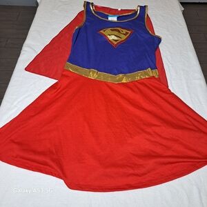 Super girl Costume in Red and Blue